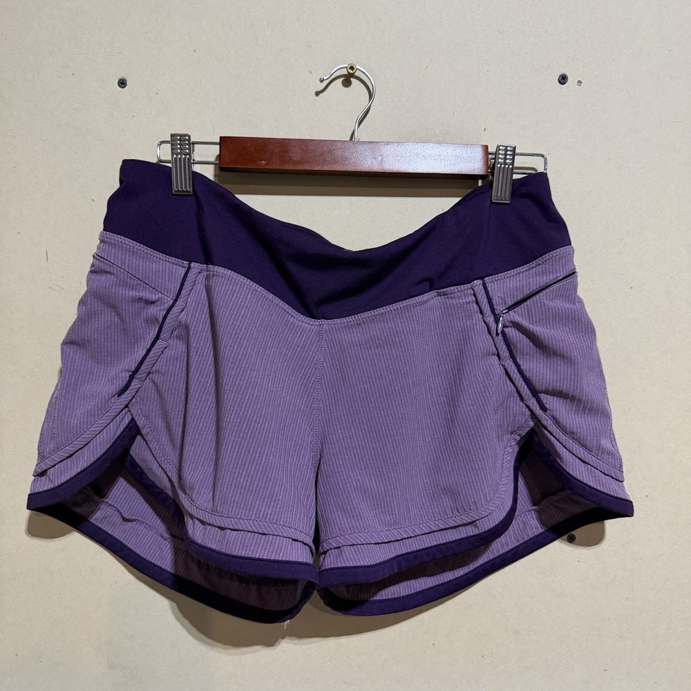 HYLETE Iris Women's 3" Athletic Shorts - Two-Tone Purple - Size L